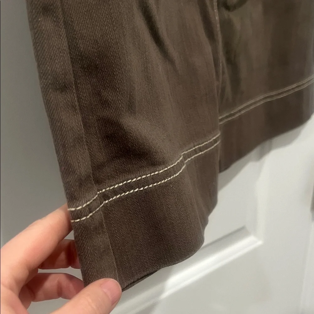 Olive Green Boden Skirt, Size 10 (99% Cotton) - Picture 4 of 11